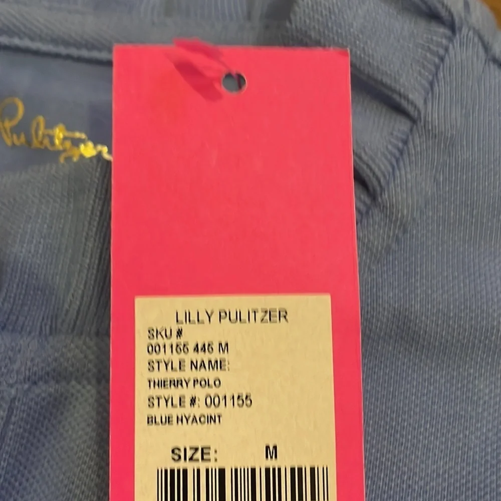 Lilly pulitzer girls Therry polo in blue hyacint size medium (6-7) NWT - Picture 5 of 10